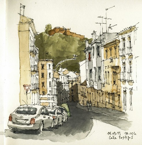Málaga, calle Postigos