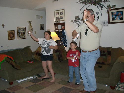 Dad Playing Just Dance
