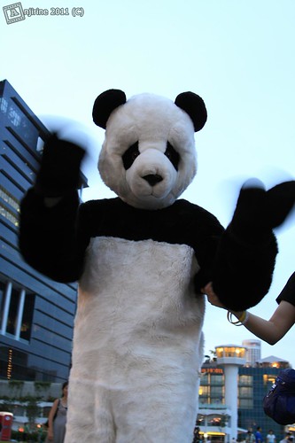 EarthHour 2011 Singapore - WWF Panda