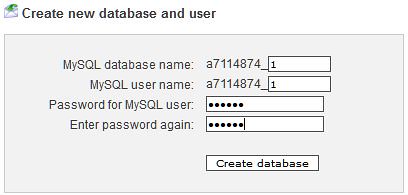 buat akun MySQL dan catat baik-baik