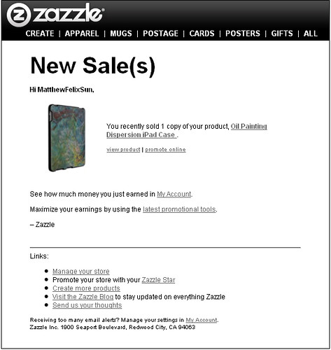 Zazzle Sale - Dispersion iPad Case