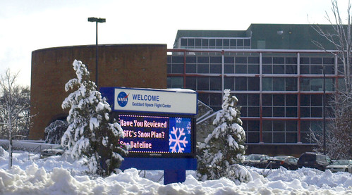 Snowstorm blankets NASA Goddard