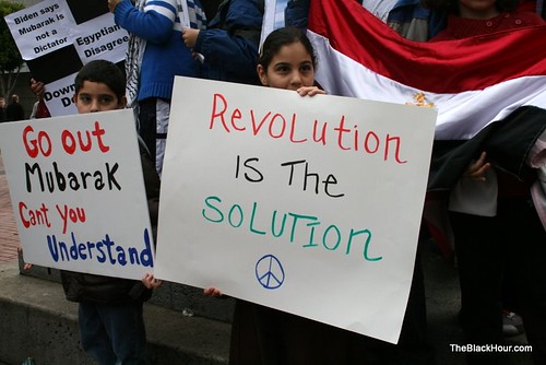 New revolutionaries at Egypt solidarity protest in San Francisco