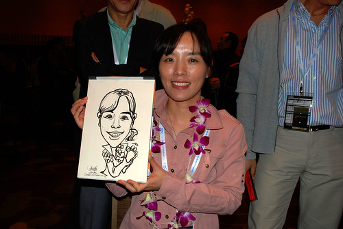 Caricature live sketching for EMC APJ Salers Kick Off 2011 - 6