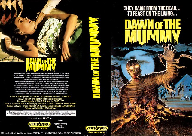 DAWN OF THE MUMMY (VHS Box Art)