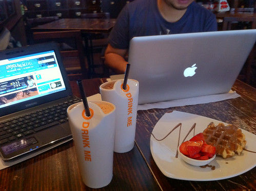 camped out in Max Brenner