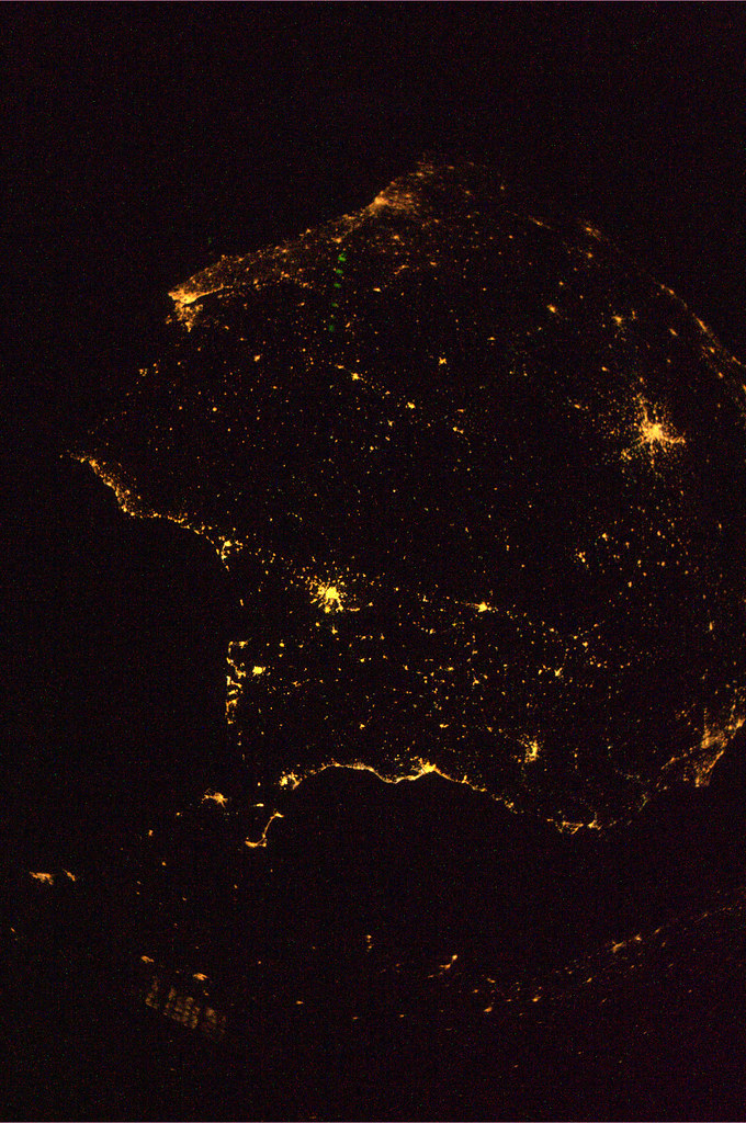Spain and Portugal by night