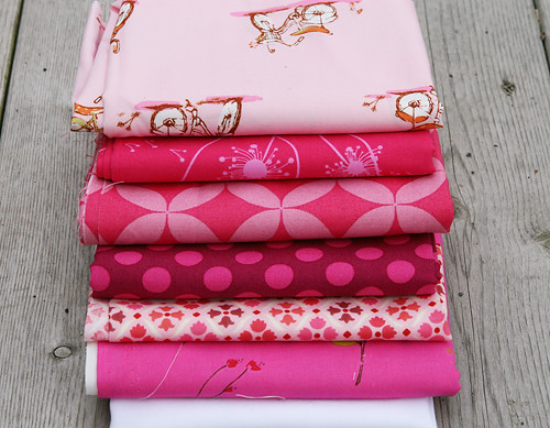 Fabric for Pink Improv Block
