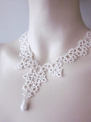 silk victorian necklace
