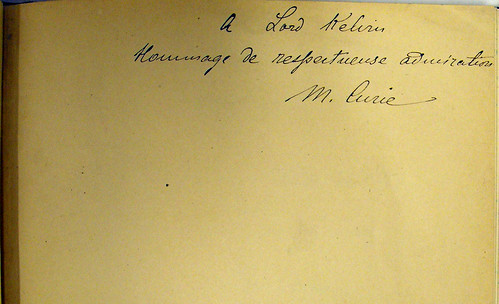 Marie Curie: Inscription in Curie, Marie: Theses...