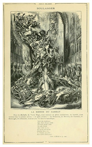 002-La danza del Sabbat- Odas y Baladas-Cent dessins  extraits des oeuvres de Victor Hugo  album specimen (1800)