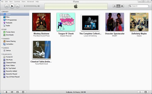iTunes collection before tagging