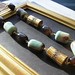 Blue Green and Brown Agate Necklace