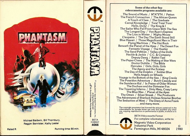 Phantasm (VHS Box Art)