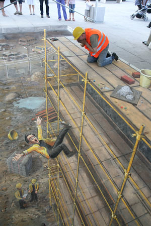 building site accidents. a uilding site in Vienna