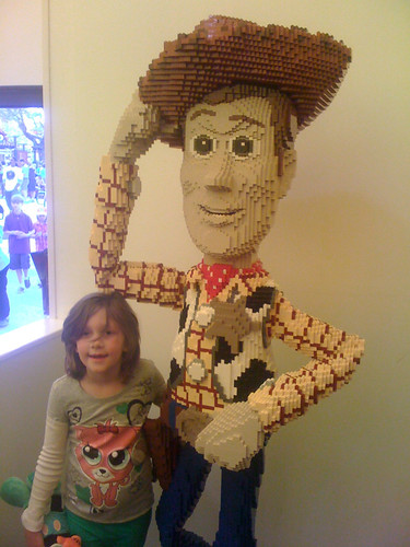 With LEGO Woody