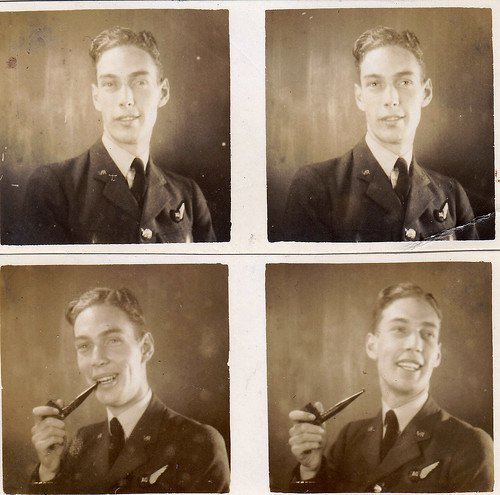 Polyfoto of an unidentified Royal Air Force man.
