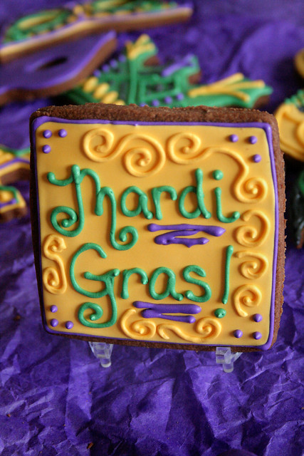 Mardi Gras Cookies.