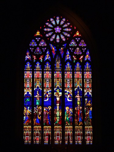 Main stained glasses of St. Michael's Cathedral.