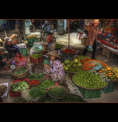 Produce stall, Vietnam