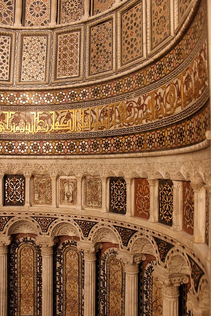 Detail of the main mihrab, Ummayad Mosque, Damascus - by shafraz nasser