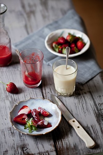 Strawberry & White Chocolate Passion Fruit Soups