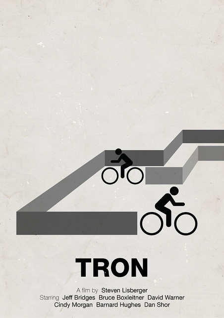 Tron pictogram movie poster