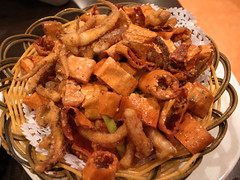 Chinese dish with Deep fried chili pepper