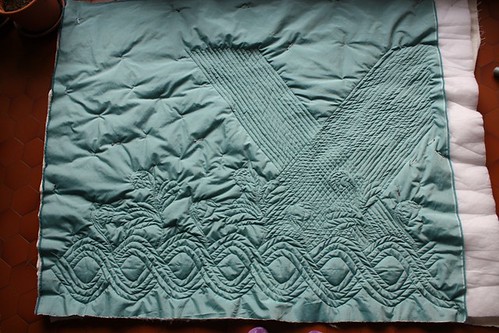 Quilted petticoat panel