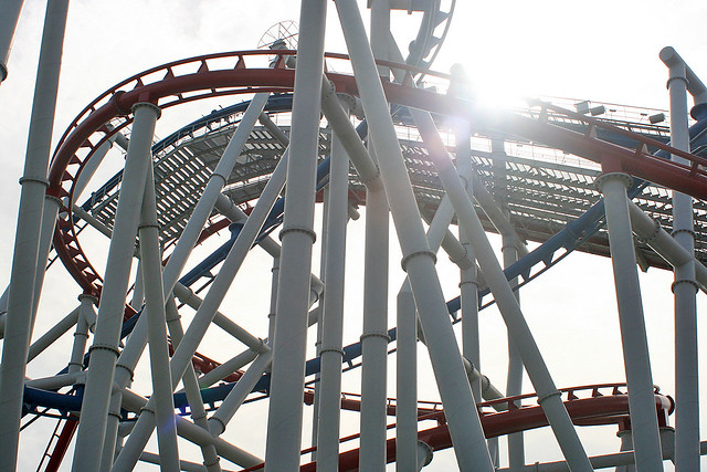 Lifts, drops, corkscrews and spins - all part of the 90-second thrill ride