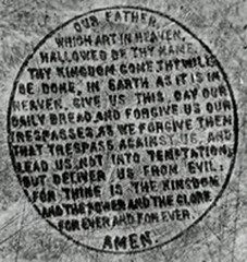 Lord's Prayer on Point of Pin