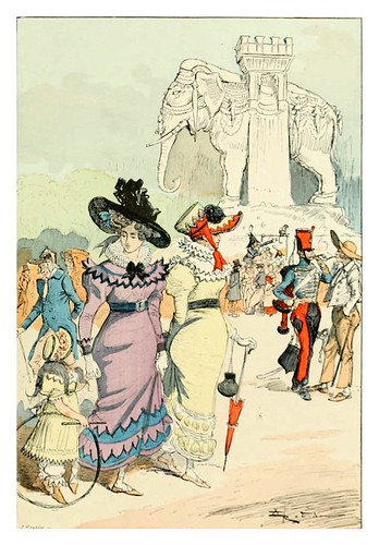 030-El elefante de la Bastilla-Le 19e siècle 1888- Albert Robida