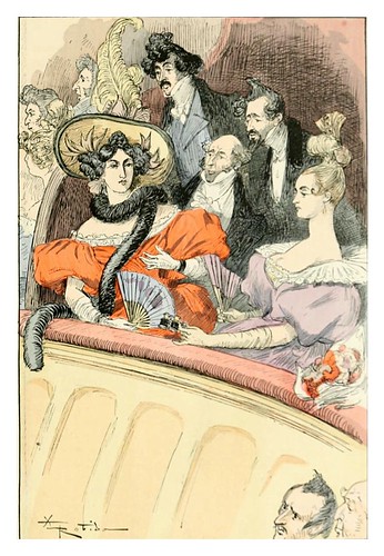023-Un palco un dia de estreno romantico-Le 19e siècle 1888- Albert Robida