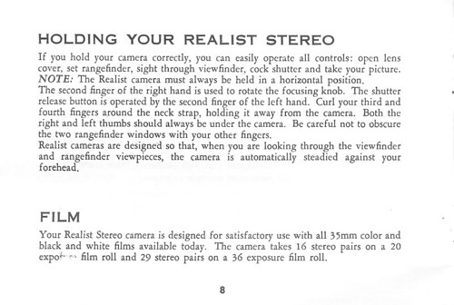 realist stereo camera instruction manual 8