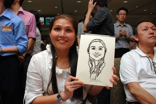 caricature live sketching for Thorn Business Associates Appreciate Night 2011 - 23