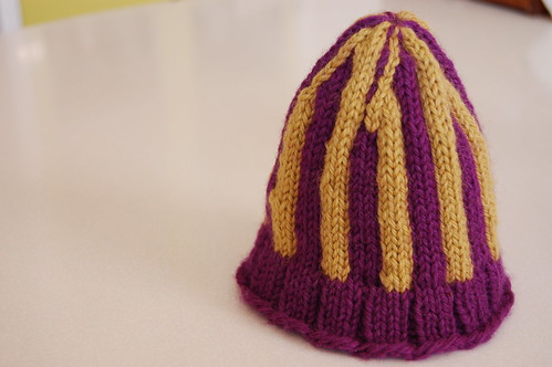 purple hat