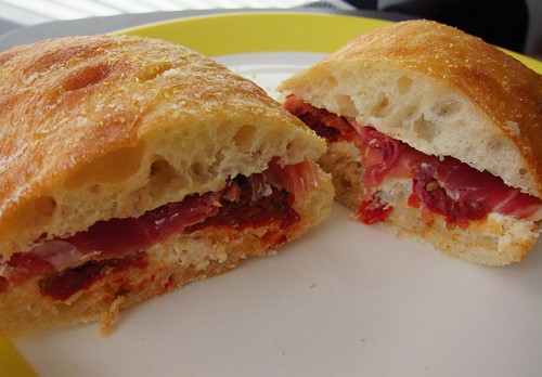 Prosciutto Ricotta Sandwich