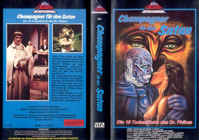 The Abominable Dr Phibes (VHS Box Art)