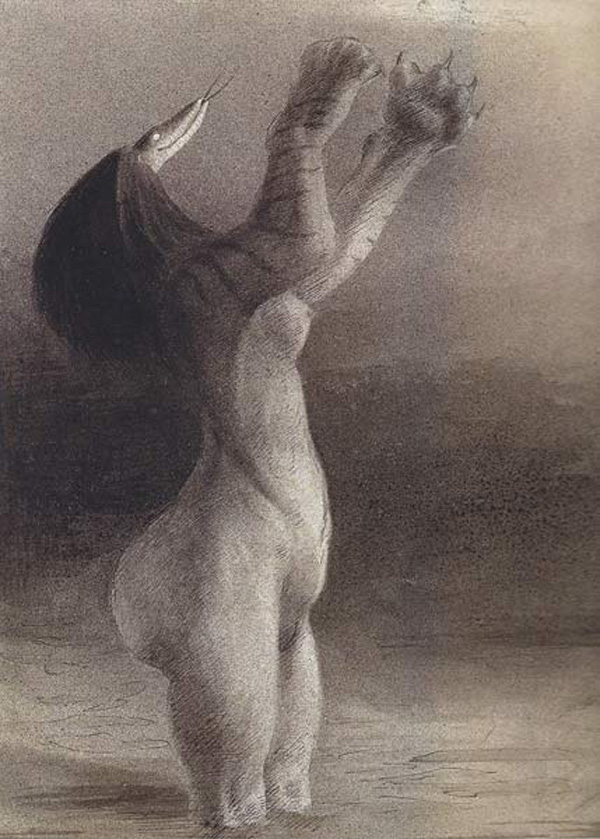 Alfred Kubin - Serpent Nightmare, 1903-04