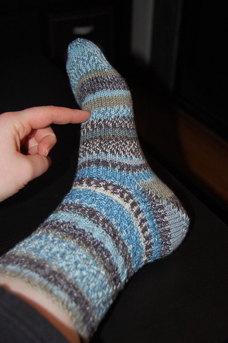 Blues and Browns Socks