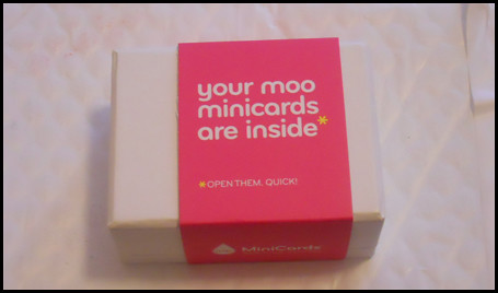 My mini MooCards arrived today
