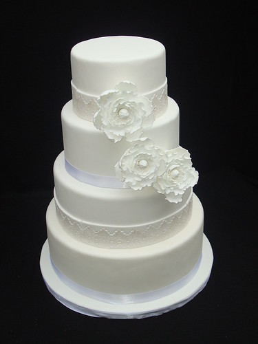 Lace Detail Wedding Cake originally uploaded by Austin Cake Studio Holley