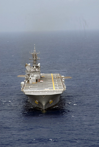 USS Makin Island underway in the Caribbean Sea.