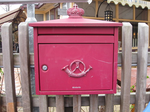 Glorious red Dutch postbox