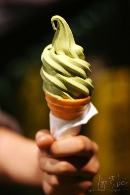 Green tea soft serve, Mizuya