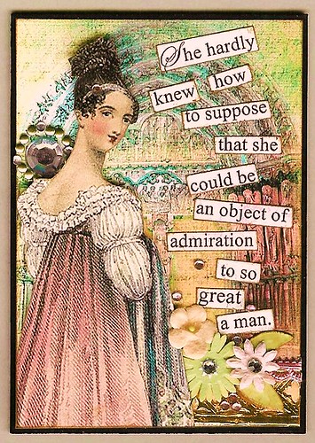 ATC - (Jane Austen) An Object of Admiration, Traded by Nostalgic Collage