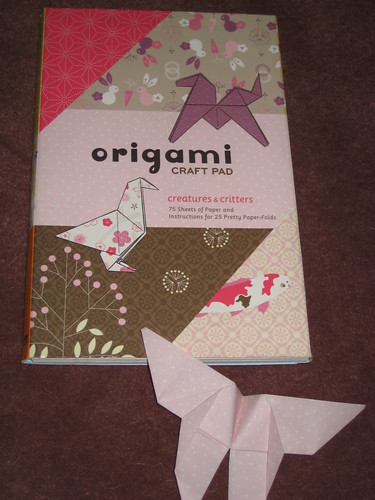 Day 87:  Pink Origami Butterfly