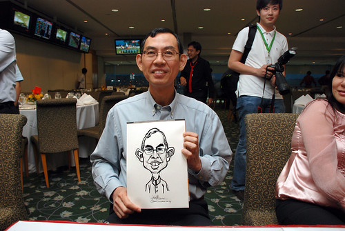 caricature live sketching for Thorn Business Associates Appreciate Night 2011 - 9