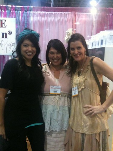 at ICE resin booth with Ruth & Kecia