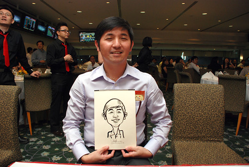 caricature live sketching for Thorn Business Associates Appreciate Night 2011 - 14